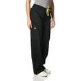 thumbnail image 2 of Wink Origins Sierra Unisex Drawstring Cargo Scrub Pant, Black, XXS Petite, 2 of 4