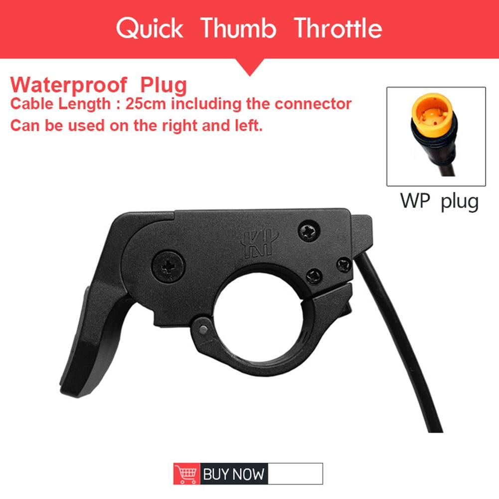 180cm Electric Speed Control Thumb Throttle Left/Right Handle For E-Bike Scooter 
