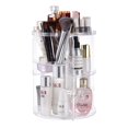 thumbnail image 1 of Organizador de maquillaje seinlife, giratorio 360 grados, ajustable, transparente, 1 of 8
