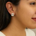 thumbnail image 4 of Aretes De Ositos Con Zirconia, Para Mujer De Plata 925, 4 of 5