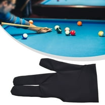 1PC Billiard Gloves Three Finger Cue Shooter Pool Gloves Sport Gloves for Women & Men Both (Black)
