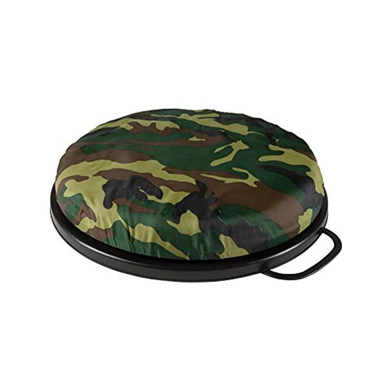 WarBull 5-Gallon Bucket Seat Lid – 360° Swivel Cushion, Camo Padded, Waterproof Cover For Hunting, Fishing, Gardening & Camping