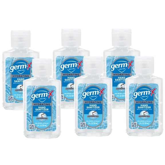 Gel Hidratante Germ-X Desinfectante de Manos 6x59ml