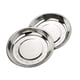 thumbnail image 1 of Paquete de 2 platos redondos Cateissary de acero inoxidable para postre, 1 of 6