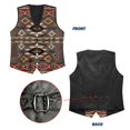 thumbnail image 6 of Uourmeti Geometric Waistcoat Vest for Business Corporate, Lightweight Mens Suit Vest Slim Fit Woven Fabric Formal Vest, 6 of 7