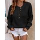 thumbnail image 1 of Pntutb Mujer Casual Sexy Moda Cuello en V Color sólido Manga larga tops Blusa Pntutb Pntutb-4012, 1 of 6