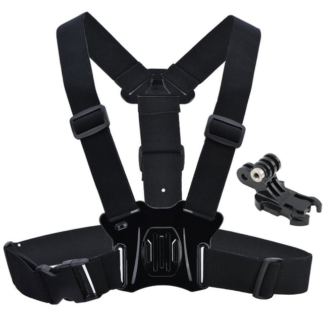 Arnés de montaje en el pecho Jadeshay para Gopro ajustable Nylon Negro