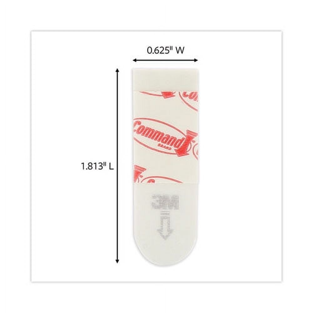 Poster Strips, Removable, Holds Up To 1 Lb Per Pair, 0.63 X 1.75, White, 4/pack, 100 Packs/carton | Bundle of 5 Cartons