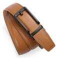 thumbnail image 6 of Sendefn Men's Leather Belt Automatic Ratchet Buckle Slide Belt for Dress Casual Trim to Fit with Gift Box, 6 of 6