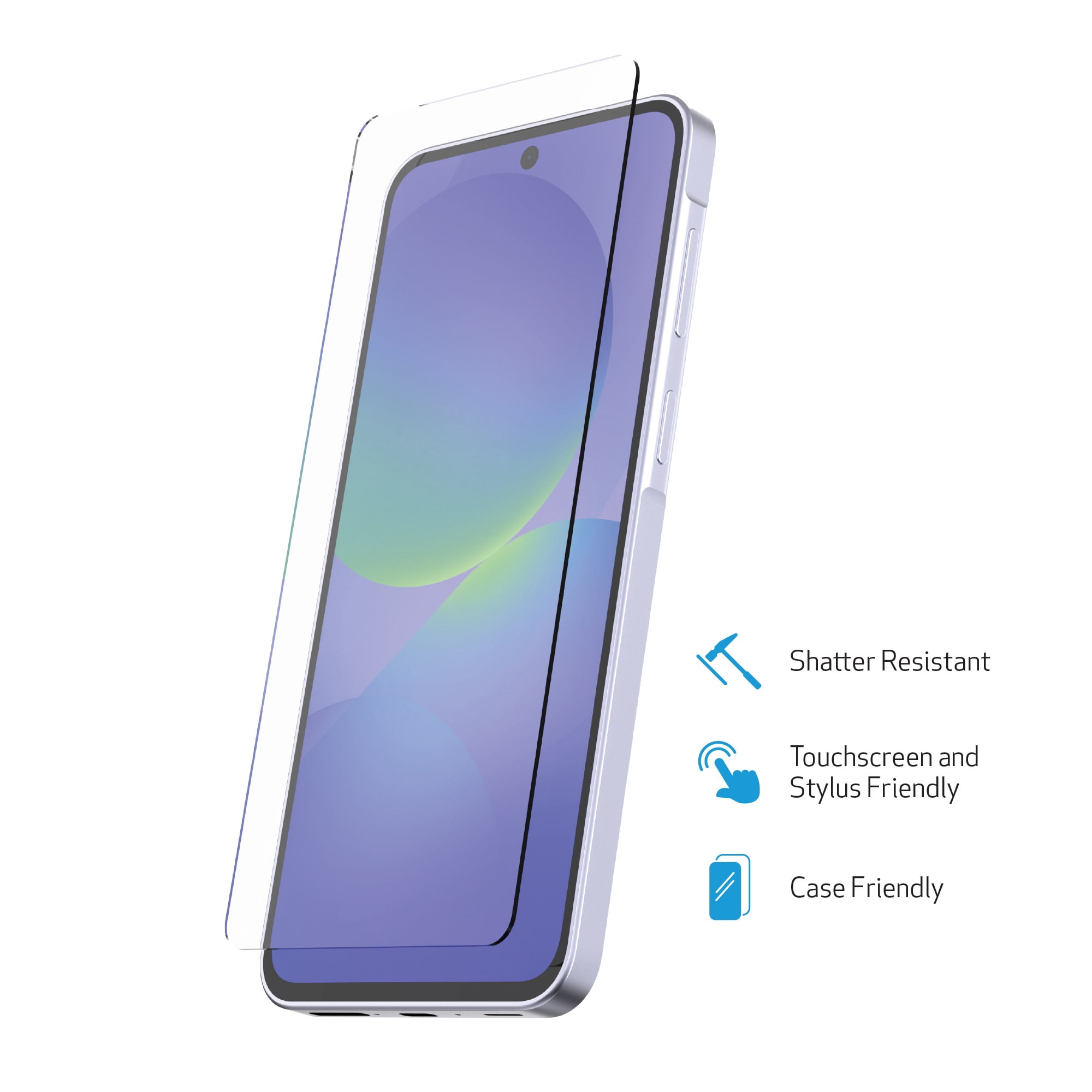 DuraGlass Tempered Glass Screen Protector with Quick Installation Tray for Samsung Galaxy A37 5G / A36 5G