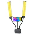 thumbnail image 4 of Luz De Vídeo LED De Brazos Dobles, Temperatura De Color Ajustable 45W 3000K A 6500K Luz De Relleno LED De Brazos Dobles Flexible USB Con Soporte Para Teléfono, 4 of 7