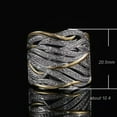 thumbnail image 2 of K-KED Elegant Two Tone 925 Silver Filled Ring Women Cubic Zircon Delicate Jewelry Gift Sz 6-10-6, 2 of 6