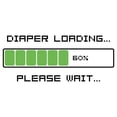 thumbnail image 2 of CafePress - Diaper Loading Please Wait Long Sleeve T Shirt - Long Sleeve Infant T-Shirt, 2 of 2