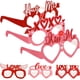 thumbnail image 4 of FELTECHELECTR 6 piezas de marcos de gafas con temática de San Valentín, gafas decorativas de papel para el Día de San Valentín, 4 of 6