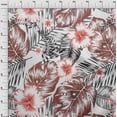 thumbnail image 4 of oneOone Coton Cambric Rouille Brun Tissu Floral & Feuilles Robe Tissu Matériel Tissu Imprimé par la Cour 42 Pouces de Large, 4 of 4