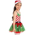 thumbnail image 3 of iiniim Kids Girls Christmas Role Play Outfit Ballet Tutu Mesh Leotard Dress Set Size 6-16 Red 8, 3 of 7