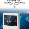 thumbnail image 2 of Tuya Thermostat WiFi Smart Heating Temperature Controller LCD Touch Display Wireless Thermostat, Black, 16A, 2 of 8
