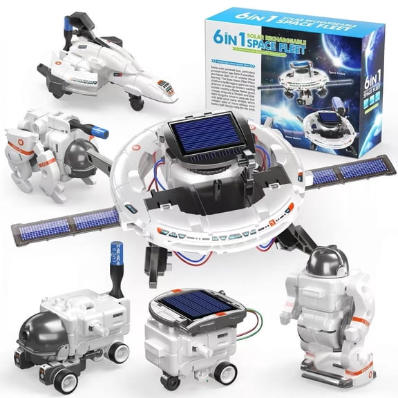 STEM Projects for Kids Ages 8-12, 6-in-1 Solar Robot Space Toys Building Science Kits Gifts for 7 9 10 11 13 14 Year Old Boys Girls Teen