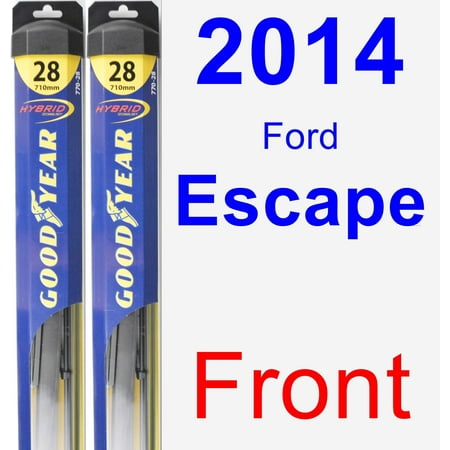 2014 Ford Escape Wiper Blade Set/Kit (Front) (2 Blades) - (Best Hybrid Wiper Blades)