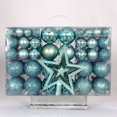 thumbnail image 3 of 101 bolas de adornos navideños para decoraciones navideñas, adornos irrompibles para árboles de Navidad, juego de decoración navideña de 60 mm, color rojo, 3 of 5