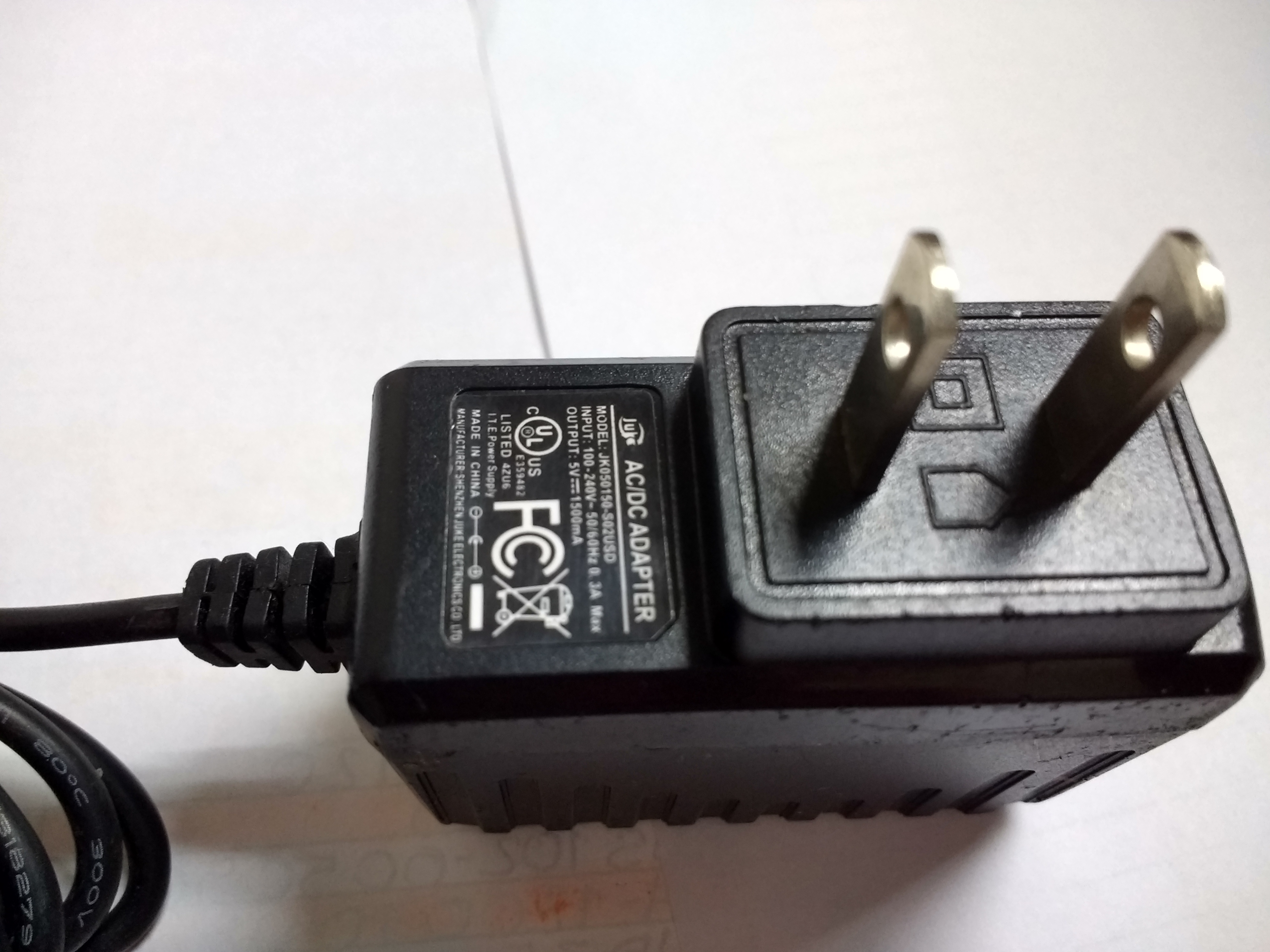 Original Juke Electronics JK050150S02USD Tablet Power Adapter Cable Cord Box Adaptor