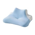 thumbnail image 4 of Almohada de lectura para cama, soporte para el cuello, ergonómica, extraíble, cómoda, para dormir boca abajo. Azul claro, 4 of 9