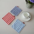 thumbnail image 5 of Coasters for Drinks, Fabric Coasters Set of 5, Heat Resistant Cup Coasters Fits Any Size of Drinking Glasses, Soft Coaster for Tabletop Protection, Washable Non-Slip Coaster, 5 of 9