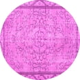 thumbnail image 1 of Ahgly Company Indoor Round Persian Pink Traditional Area Rugs, 3' Round, 1 of 4