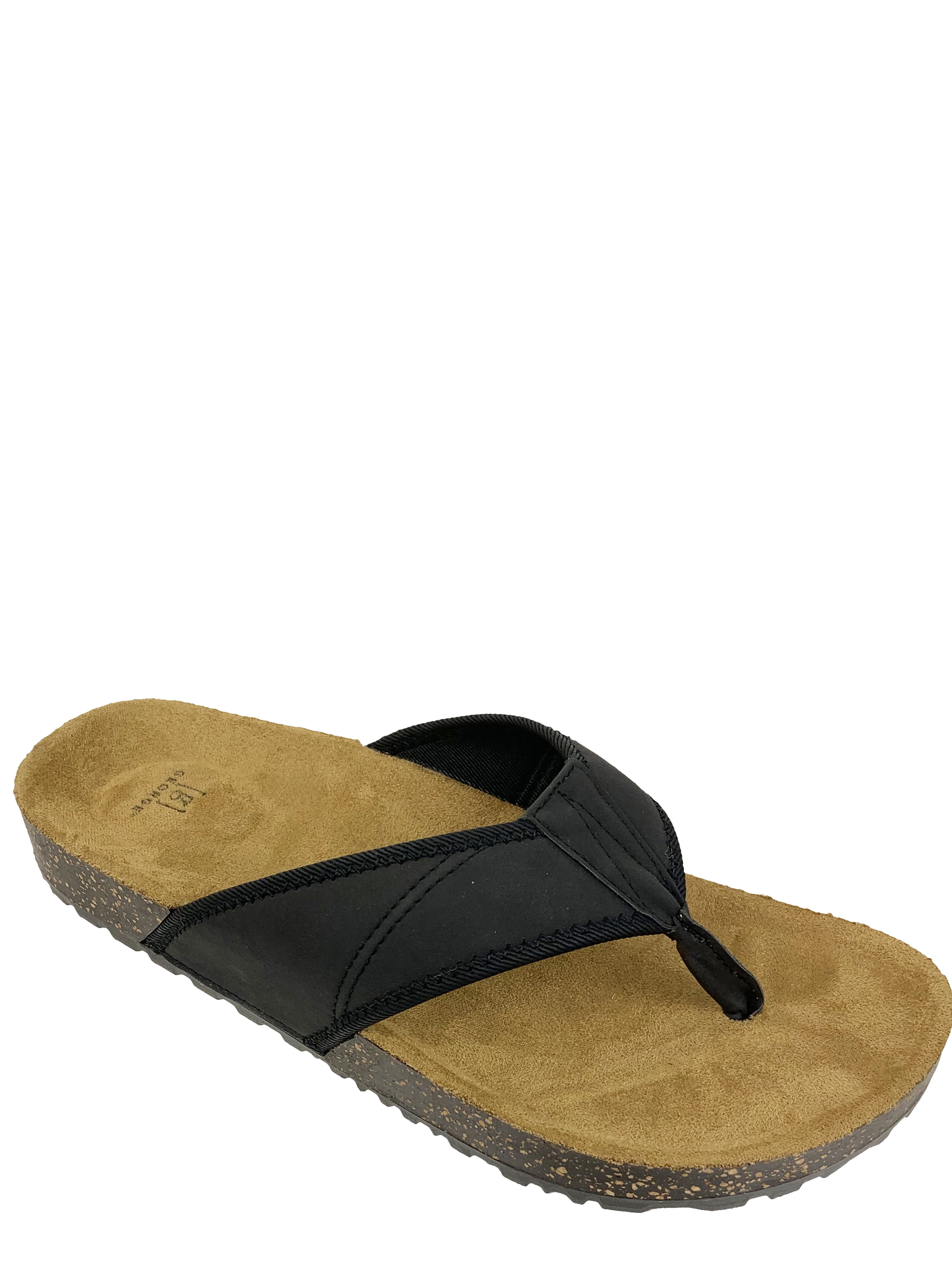mens leather flip flop slippers