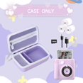 thumbnail image 2 of WWS-Kids Camera Case for ESOXOFFORE Instant Print Video Cameras, Children Camera Case for ESOXOFFORE Camera and Camera Paper, Case Only, Purple, Rabbit Cute Bunny (Purple - Little Rabbit), 2 of 4