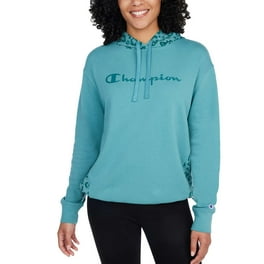 Champion LIFE Women s Reverse Weave Allover Print Hoodie White Tossed C Logos Small Walmart