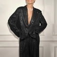 thumbnail image 4 of JGGSPWM Women's Sequin Blazer Casual Lightweight Open Front Glitter Suit Jackets Long Sleeve Fashion Sparkly Party Jacket Black S, 4 of 6