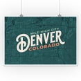 thumbnail image 2 of Denver, Colorado, Wayfinder Collection, Map and City Name, Mile-High City (12x18 Wall Art Poster, Room Decor), 2 of 3