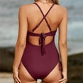 thumbnail image 5 of Sngxgn Women's Swimsuit Tummy Control V Neck Bathing Suits(,XXL), 5 of 6