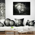 thumbnail image 4 of Designart White Tiger - Animal Throw Pillow - 12x20, 4 of 5