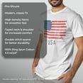 thumbnail image 6 of Men's Lost Gods Fourth of July  USA Flag Freedom  Graphic Tee White 3X Large, 6 of 9