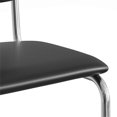 thumbnail image 6 of Pemberly Row Modern Vegan Leather Side Chair (Set Of 2) in Black, 6 of 6