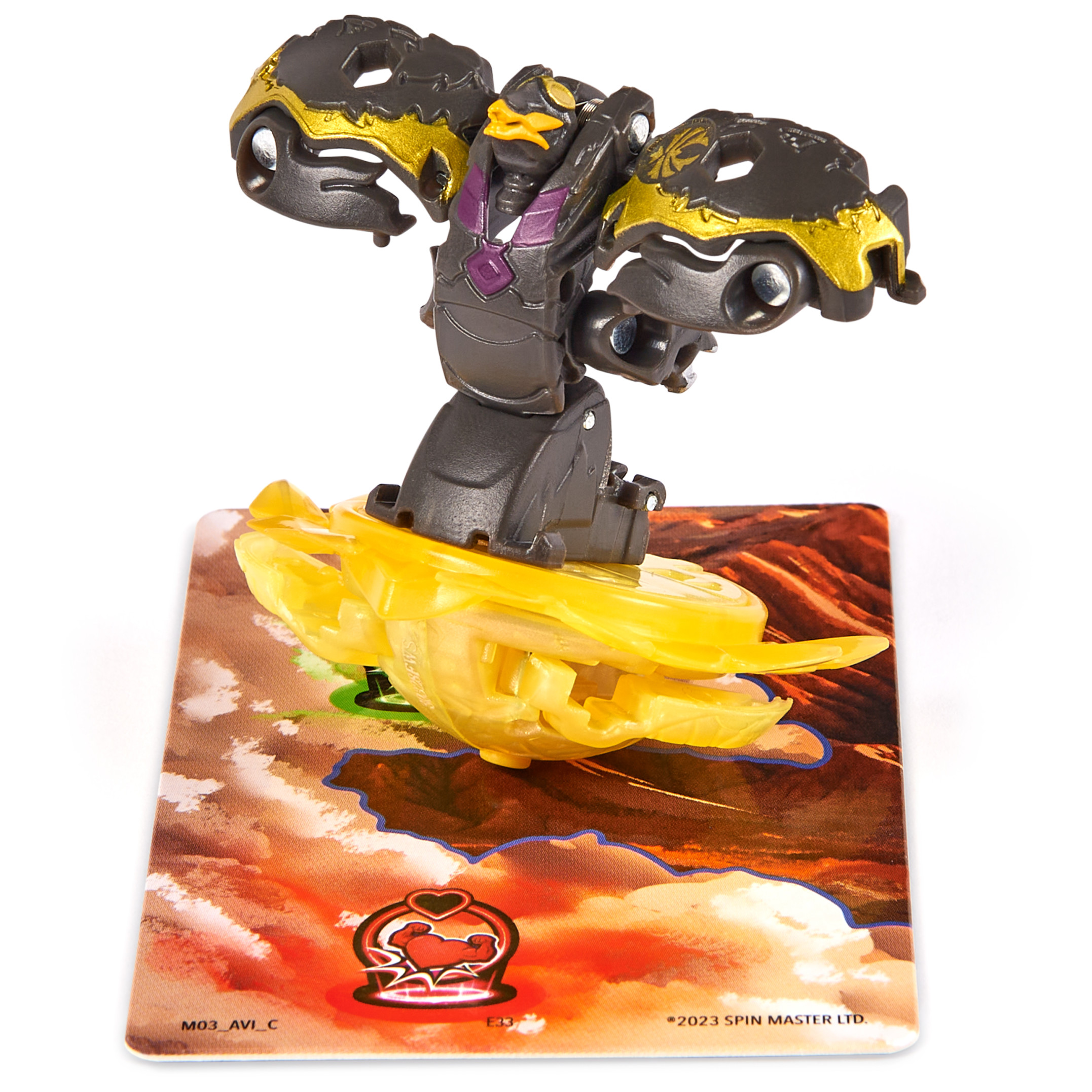 Bakugan, Special Attack Flame, Spinning Collectible, Customizable Action Figure and Trading Cards, Kids Toys for Boys and Girls 6 and up
