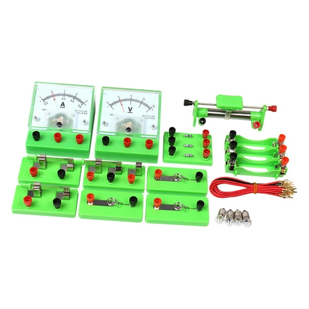 Kit de iniciación para el aprendizaje de física eléctrica, kit de experimentos de de física, experimento científico, laboratorio científico