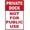 Warning Sign 2, variant on Private Drive Please Turn Here Sign 8"x12" - Driveway Security Metal for Business Home Outdoor Indoor Road Yard Garage