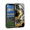 thumbnail image 1 of Compatible with iPhone 11 Pro Phone Case, Golden-Marble Case Men Women, Flexible Silicone Shockproof Case for iPhone 11 Pro, 1 of 1