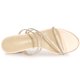 thumbnail image 5 of Sandalias de bloque Allegra K Diamante Imitación Beige 37, 5 of 7