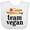AA-White, variant on Inktastic Vegetarian Team Vegan Boys or Girls Baby Bib