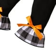 thumbnail image 5 of 1-6T Toddler Girl Halloween Clothes Set Plaid Pumpkin T-Shirts Tees Pullover Shirts Tops+Flare Pants Fall Outfit Set, 5 of 7