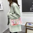 thumbnail image 4 of Bolsa Bolso de hombro transparente con láser Bolso bandolera con cremallera de PVC informal (Blanco) Tmvgtek Para estrenar, 4 of 9