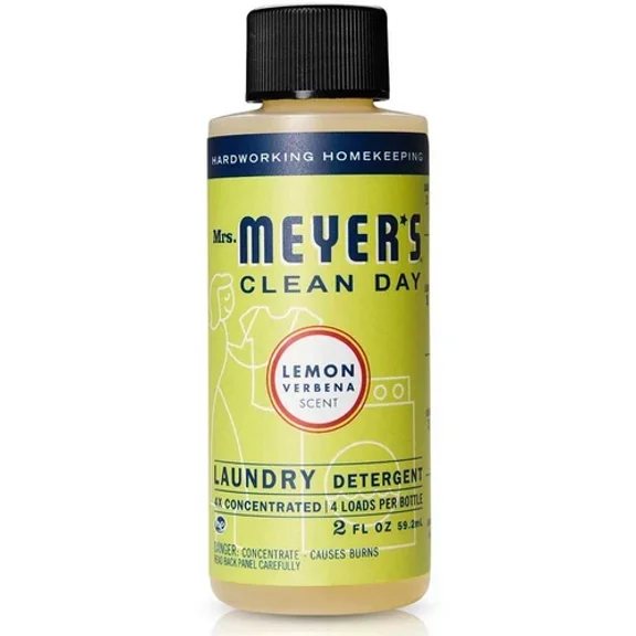 Mrs. Meyers Lemon Verbena 4X Concentrated Laundry Detergent - 2 Oz - Pack Of 2