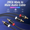 thumbnail image 1 of Vention 2RCA macho a 2RCA macho cable divisor de cable de audio para HDTV (1,5 m), 1 of 9
