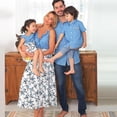 thumbnail image 2 of Vestido a juego familiar, vestidos de madre e hija con flores sin mangas, 2 of 4