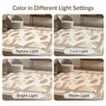 thumbnail image 7 of ODIKA 8'x10' Washable Area Rug Boho Faded Cream Tonal Shapes Beige Bordered Decorative Neutral for Living Room, Under Sectional, Family , Durable, Non-Slip, 7 of 7