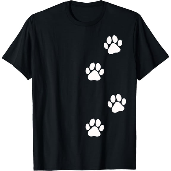 men and women can wear,Paw Print Dog Cat Pet Lover T-Shirt